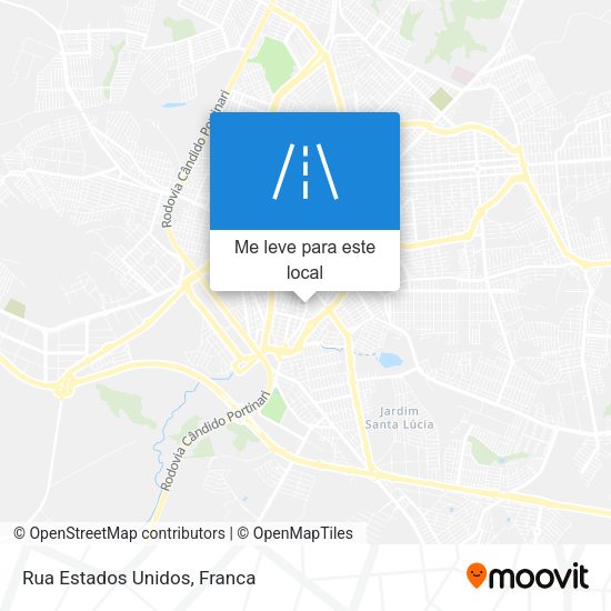 Rua Estados Unidos mapa
