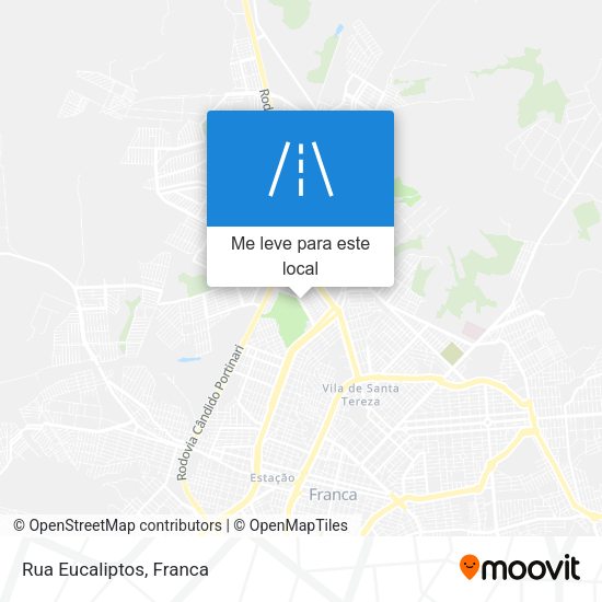 Rua Eucaliptos mapa