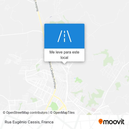 Rua Eugênio Cassis mapa