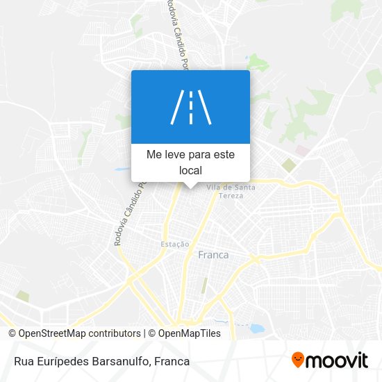 Rua Eurípedes Barsanulfo mapa