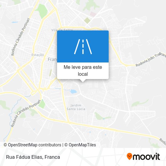 Rua Fádua Elias mapa