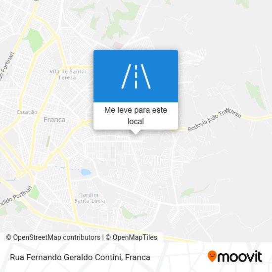 Rua Fernando Geraldo Contini mapa