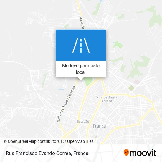 Rua Francisco Evando Corrêa mapa
