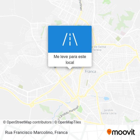 Rua Francisco Marcolino mapa