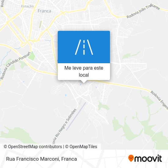 Rua Francisco Marconi mapa