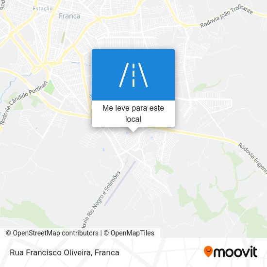 Rua Francisco Oliveira mapa