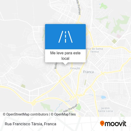 Rua Francisco Társia mapa