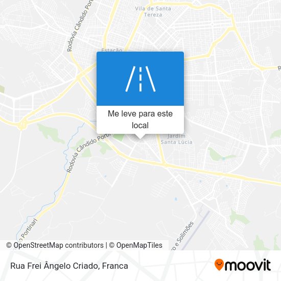 Rua Frei Ângelo Criado mapa