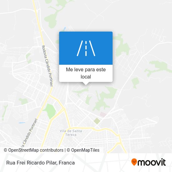 Rua Frei Ricardo Pilar mapa