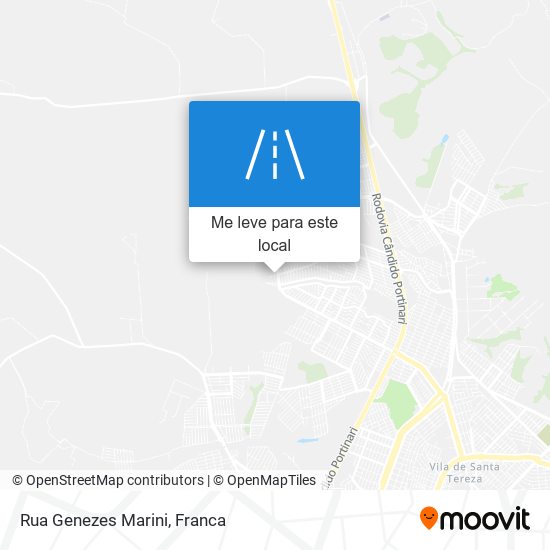 Rua Genezes Marini mapa