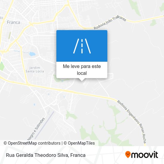 Rua Geralda Theodoro Silva mapa