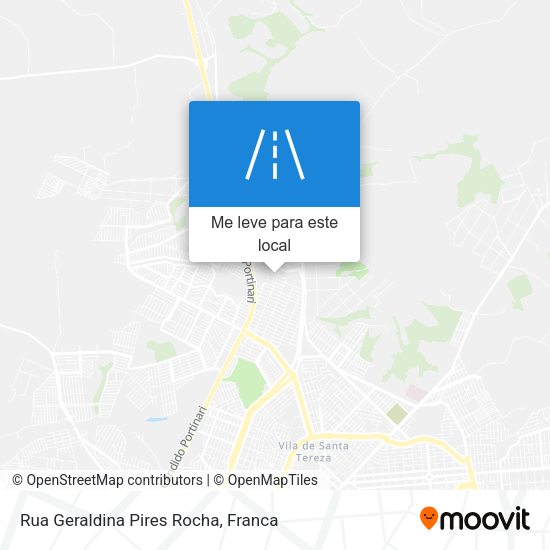Rua Geraldina Pires Rocha mapa