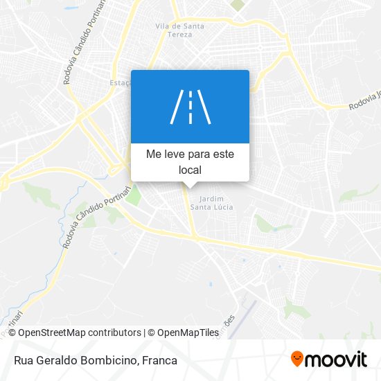 Rua Geraldo Bombicino mapa