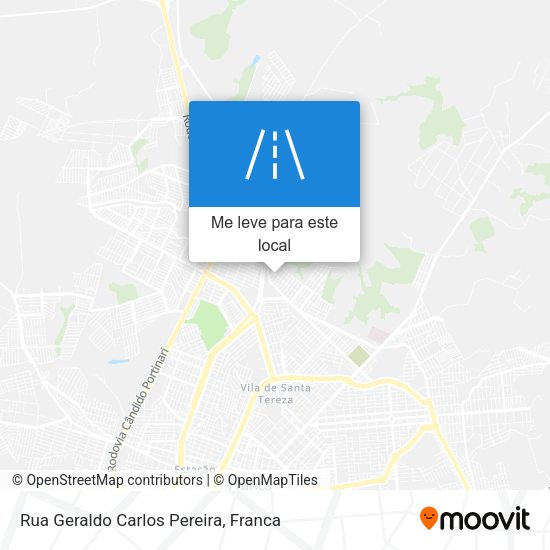 Rua Geraldo Carlos Pereira mapa