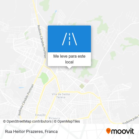 Rua Heitor Prazeres mapa