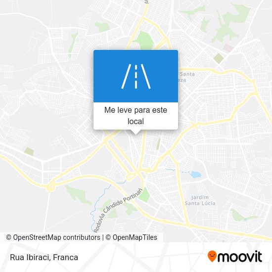 Rua Ibiraci mapa