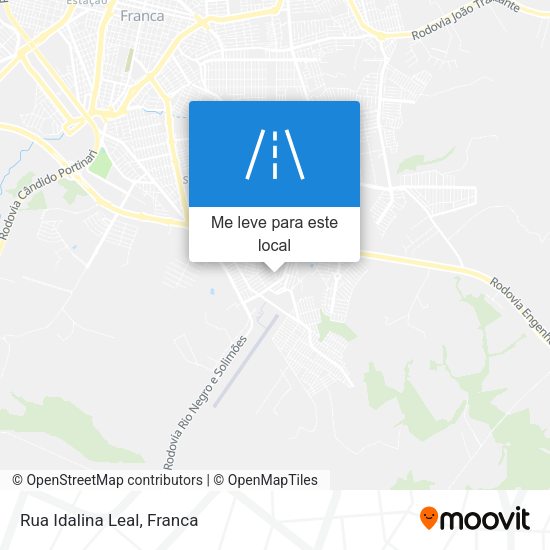 Rua Idalina Leal mapa