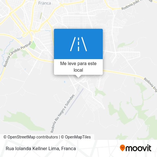 Rua Iolanda Kellner Lima mapa