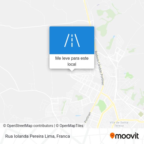 Rua Iolanda Pereira Lima mapa
