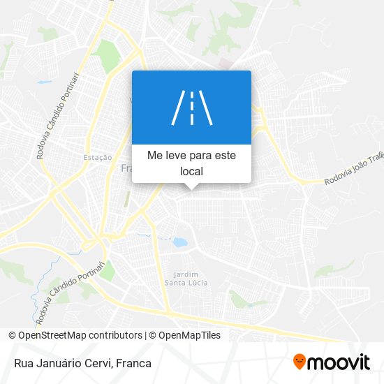 Rua Januário Cervi mapa