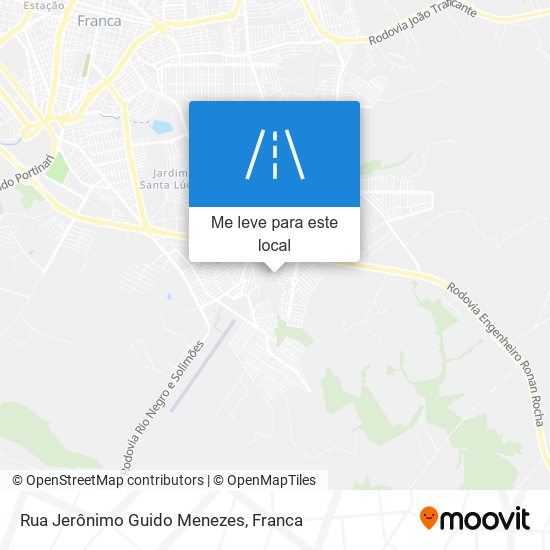 Rua Jerônimo Guido Menezes mapa