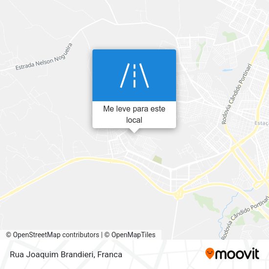 Rua Joaquim Brandieri mapa