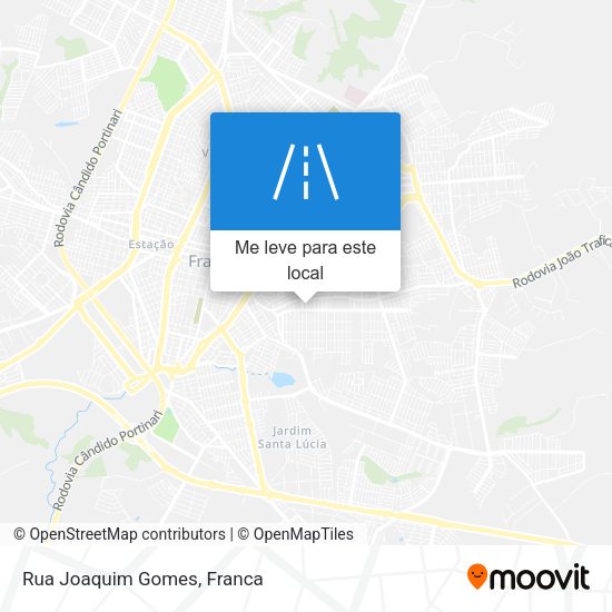 Rua Joaquim Gomes mapa