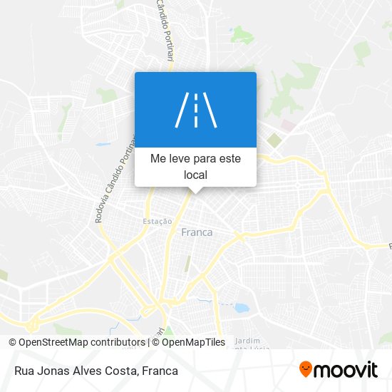 Rua Jonas Alves Costa mapa