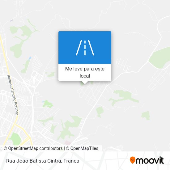 Rua João Batista Cintra mapa