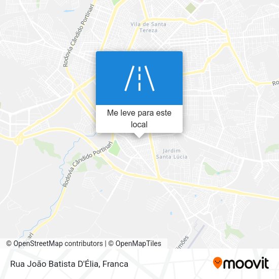 Rua João Batista D'Élia mapa