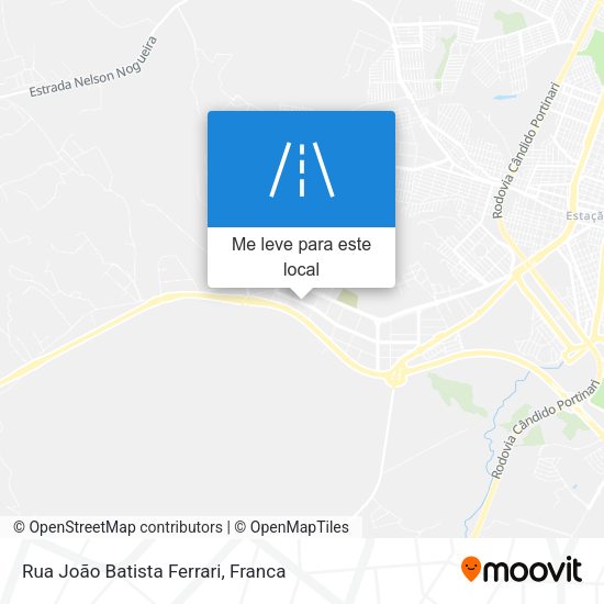 Rua João Batista Ferrari mapa