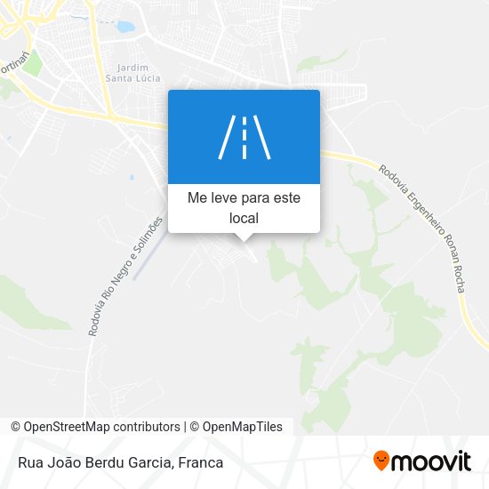 Rua João Berdu Garcia mapa