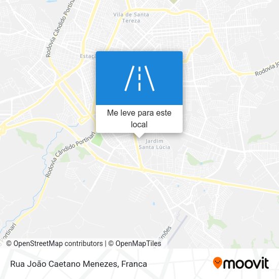 Rua João Caetano Menezes mapa
