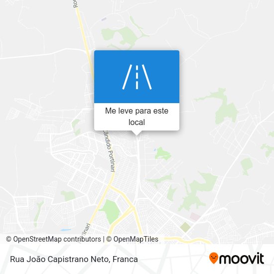 Rua João Capistrano Neto mapa