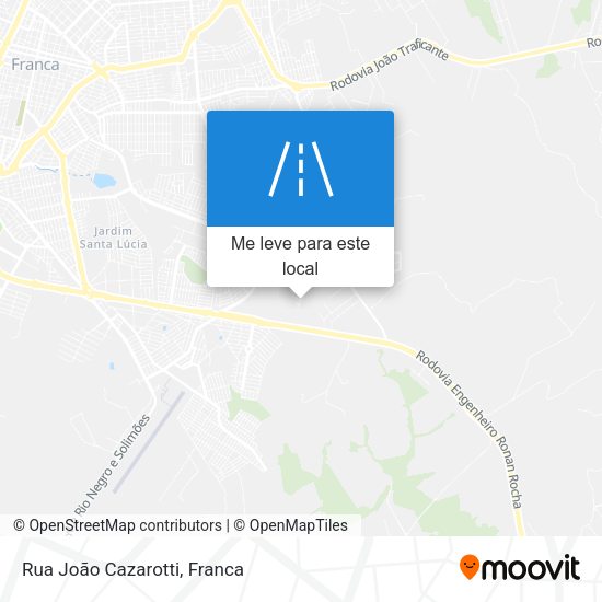 Rua João Cazarotti mapa