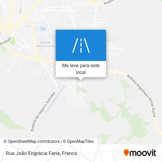 Rua João Engrácia Faria mapa