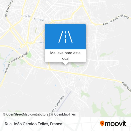 Rua João Geraldo Telles mapa