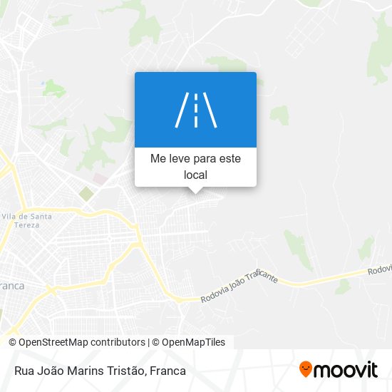 Rua João Marins Tristão mapa
