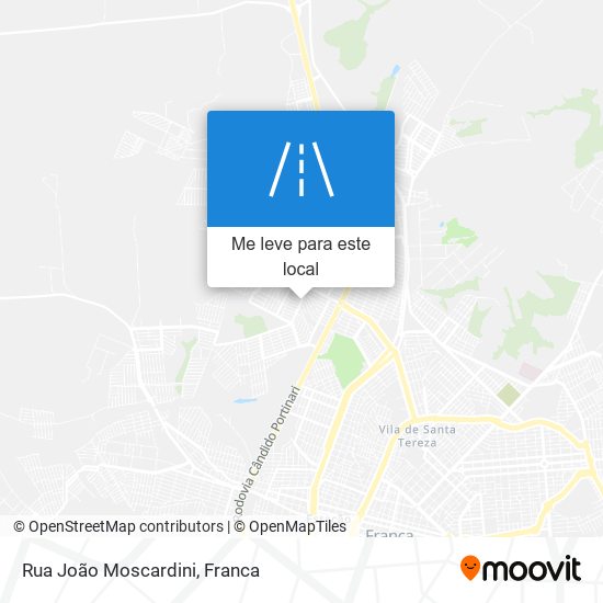 Rua João Moscardini mapa