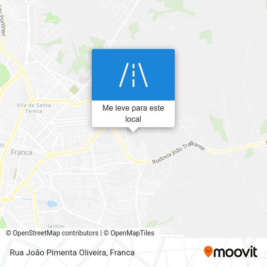 Rua João Pimenta Oliveira mapa