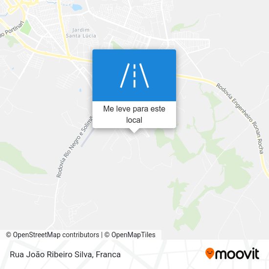 Rua João Ribeiro Silva mapa