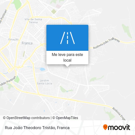 Rua João Theodoro Tristão mapa