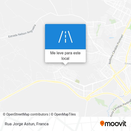 Rua Jorge Astun mapa