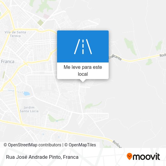 Rua José Andrade Pinto mapa