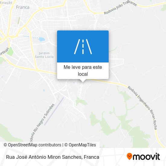 Rua José Antônio Miron Sanches mapa