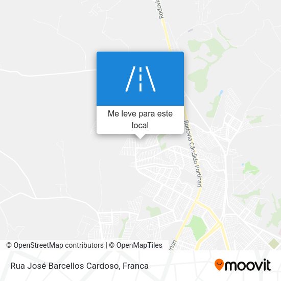 Rua José Barcellos Cardoso mapa