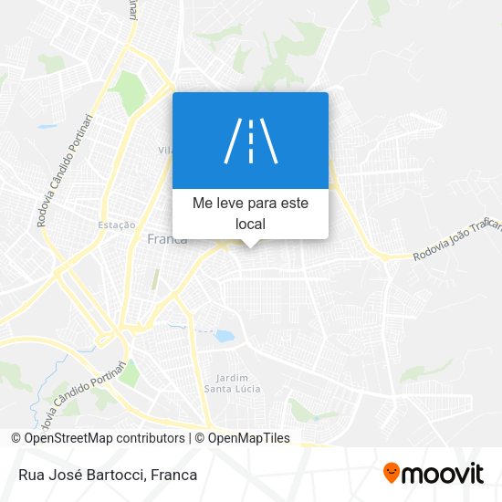 Rua José Bartocci mapa