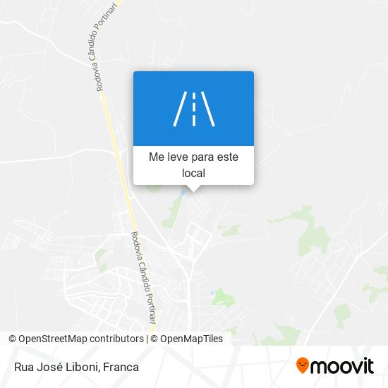 Rua José Liboni mapa