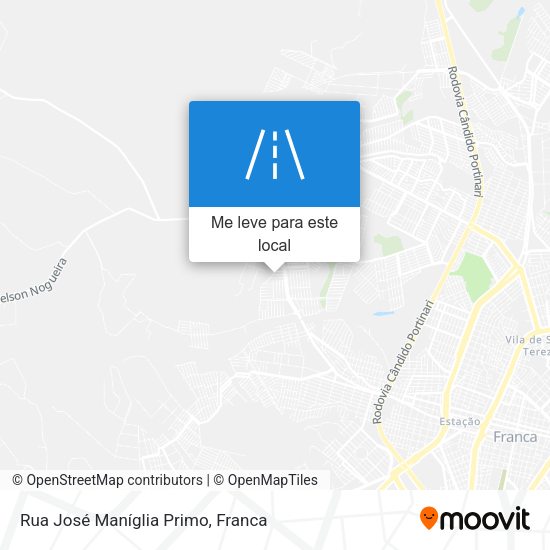 Rua José Maníglia Primo mapa