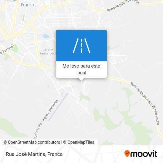 Rua José Martins mapa